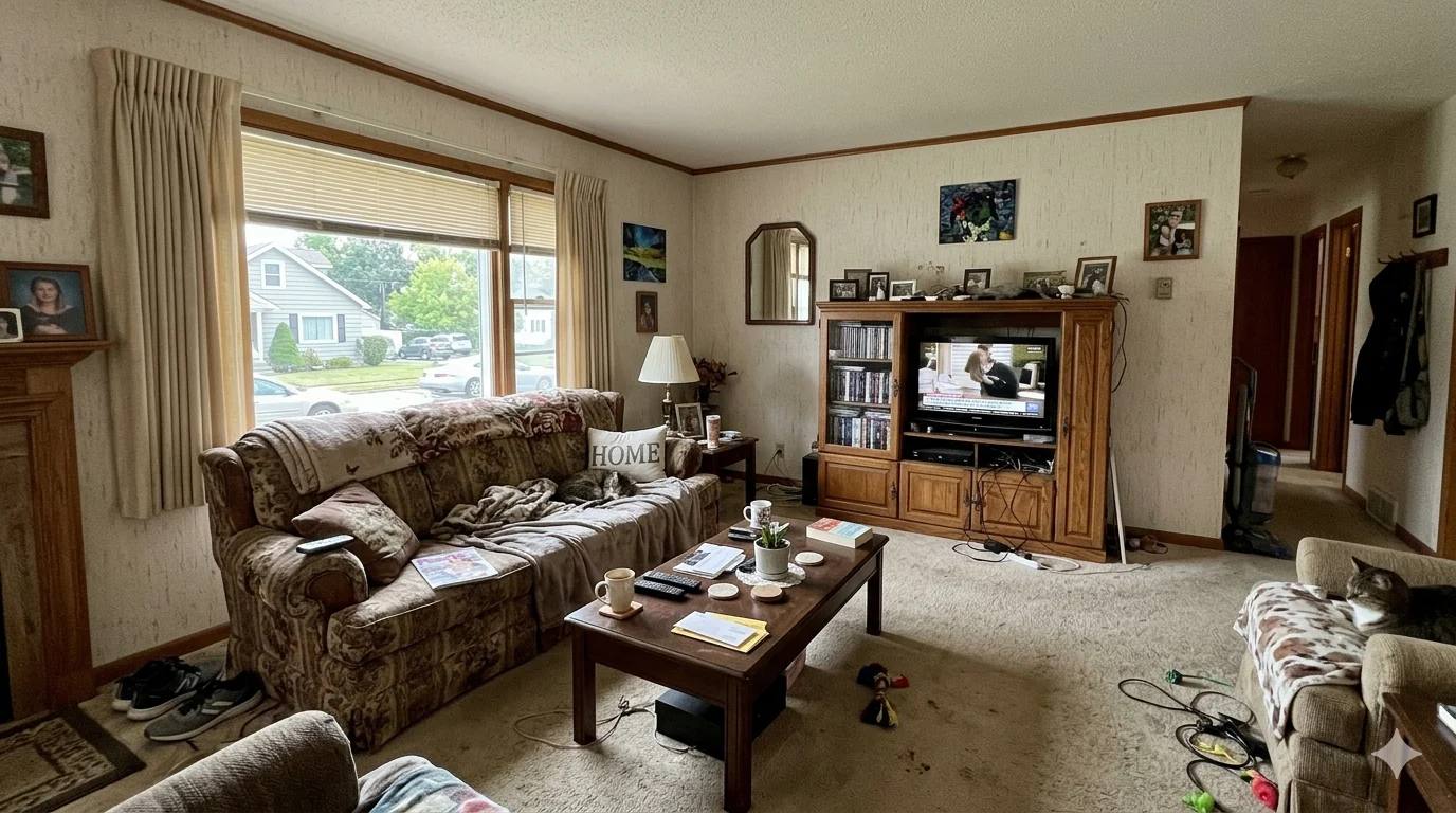 Before interior redesign example 1