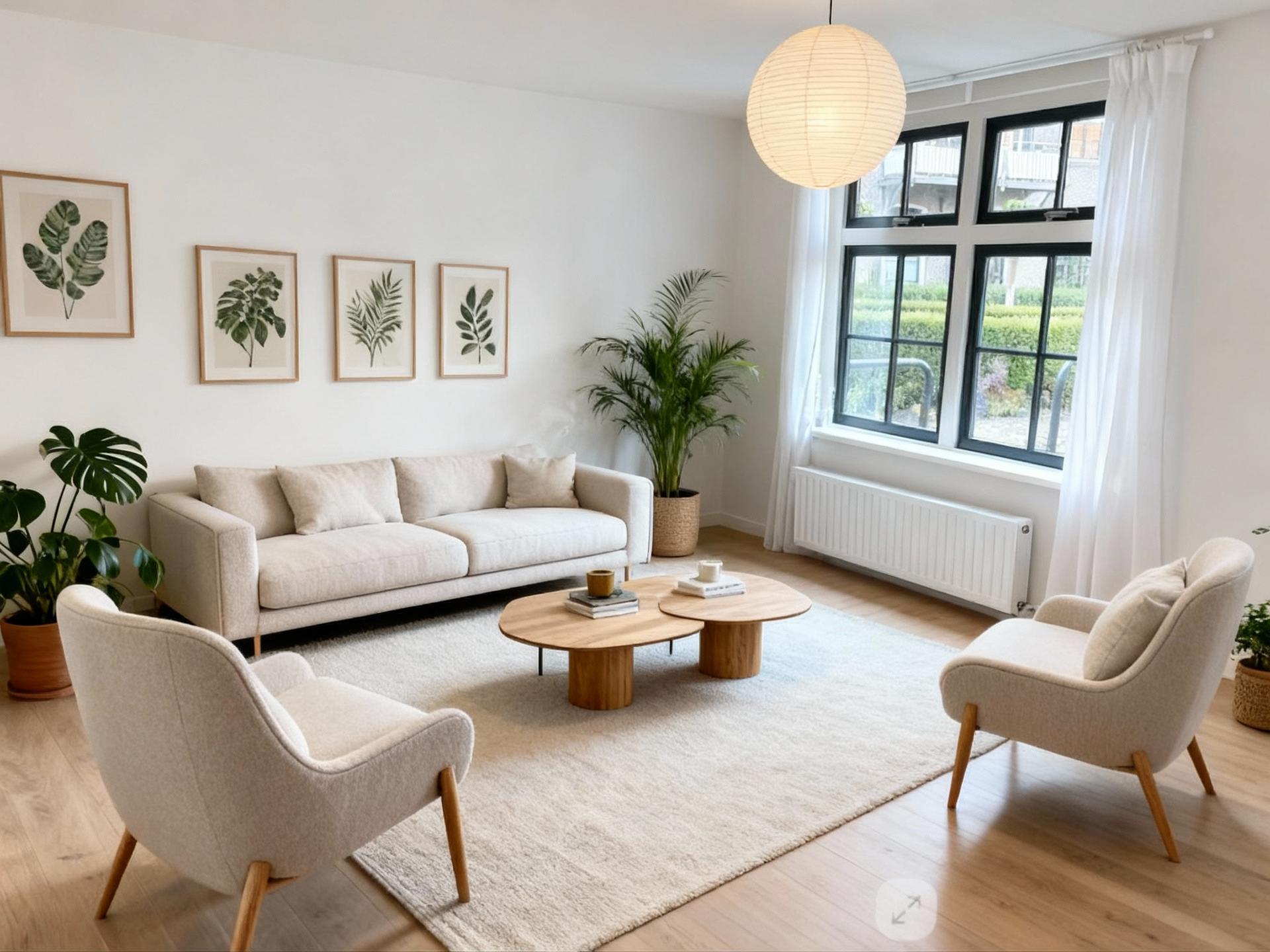 Example room after AI interior design