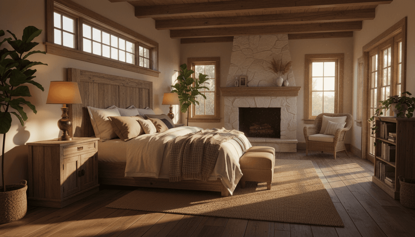 Rustic Bedroom design