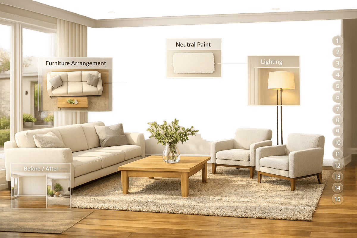 Real Estate Staging Checklist: 12 Must-Have Elements