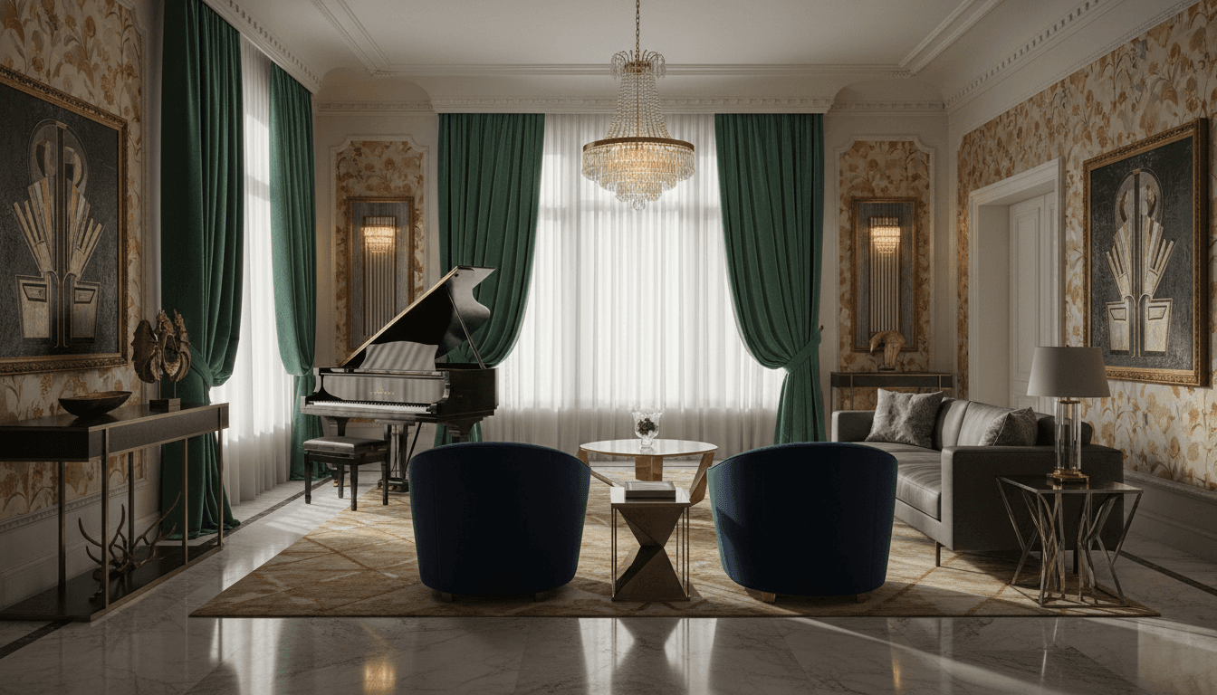 Art Deco Living Room design 3