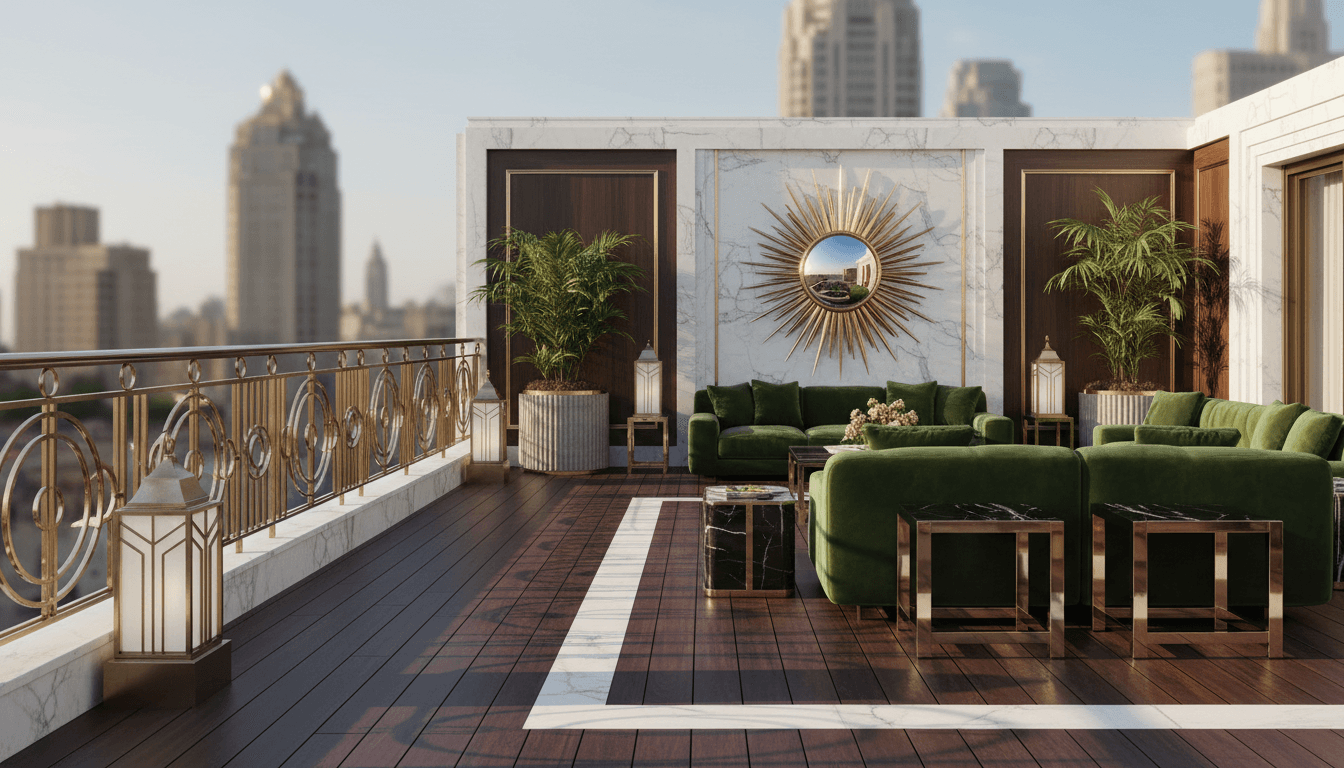 Art Deco Outdoor Space design 1
