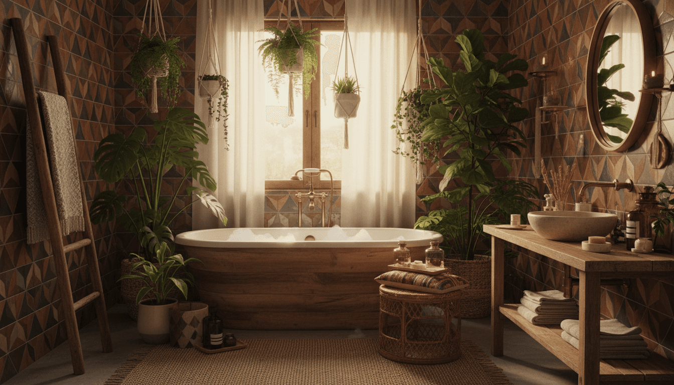 Bohemian Bathroom design 2