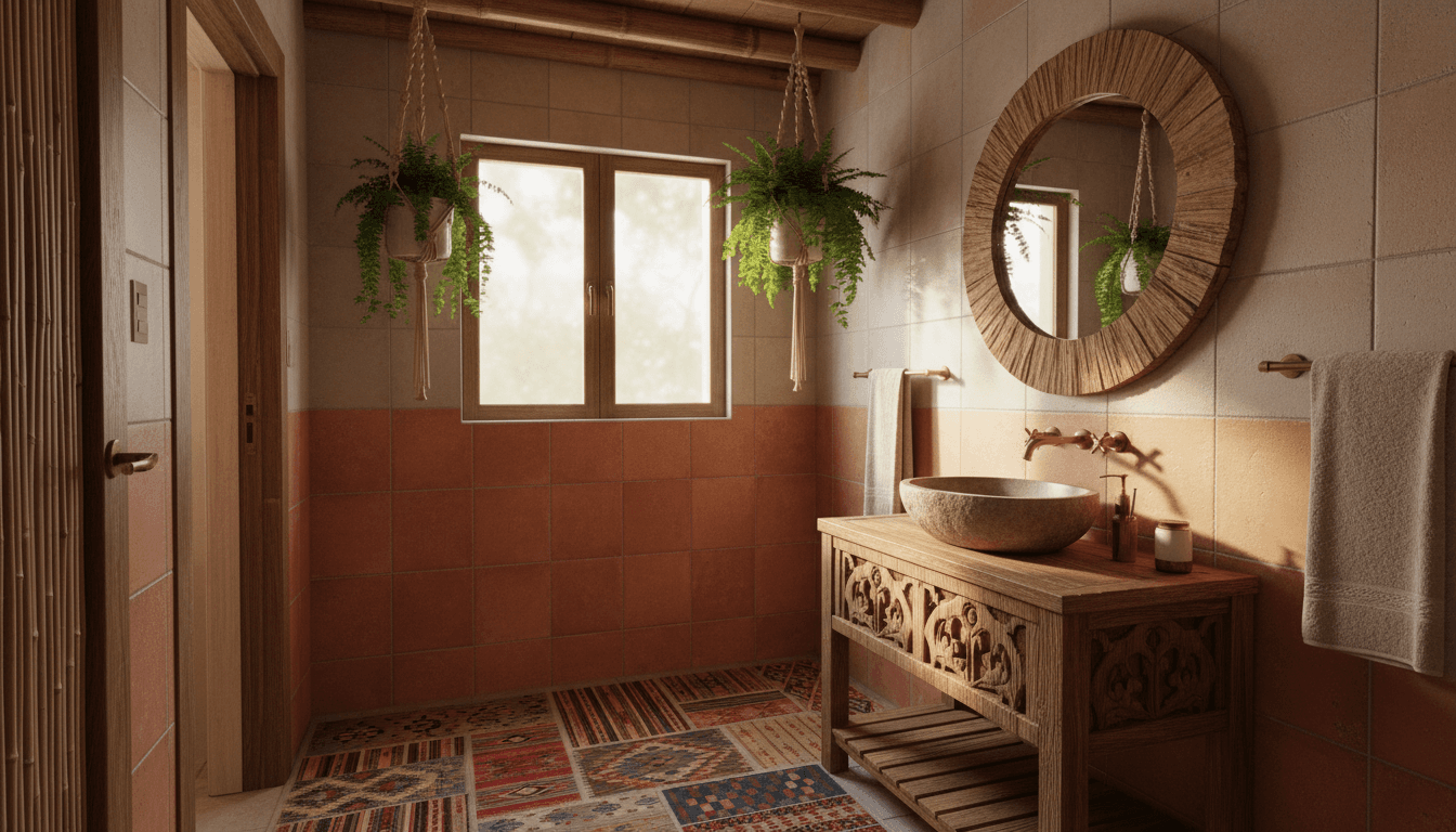 Bohemian Bathroom design