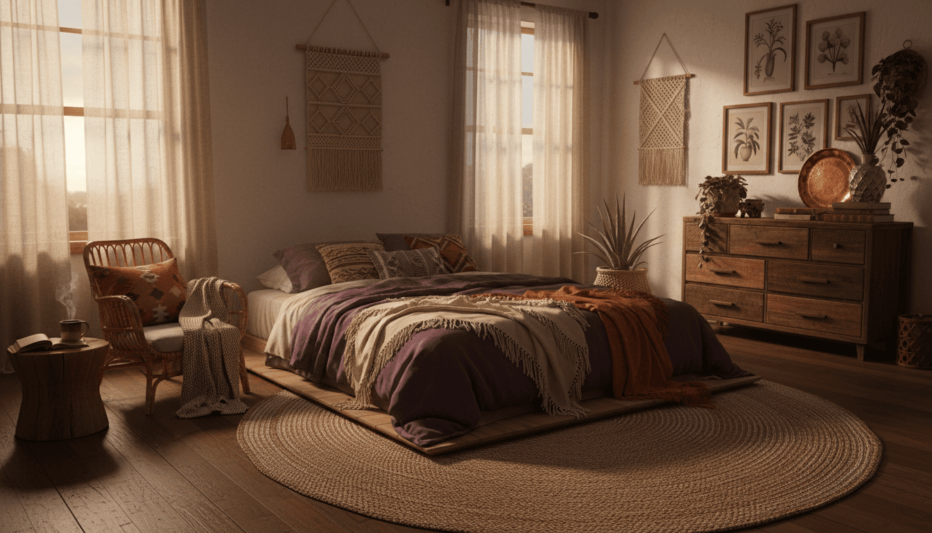 Bohemian Bedroom design 3