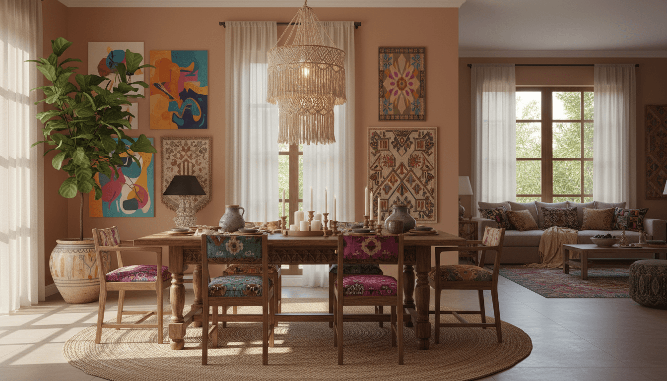 Bohemian Dining Room design 1