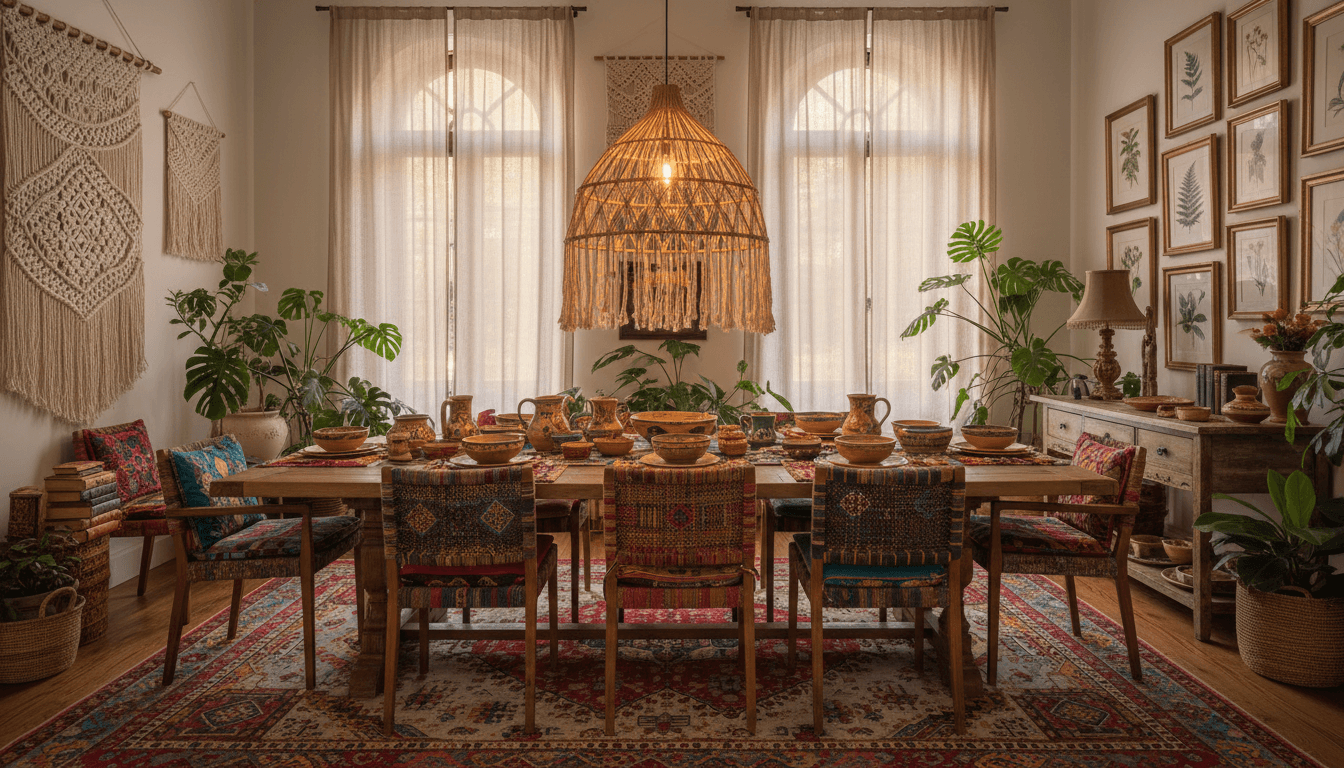 Bohemian Dining Room design 3
