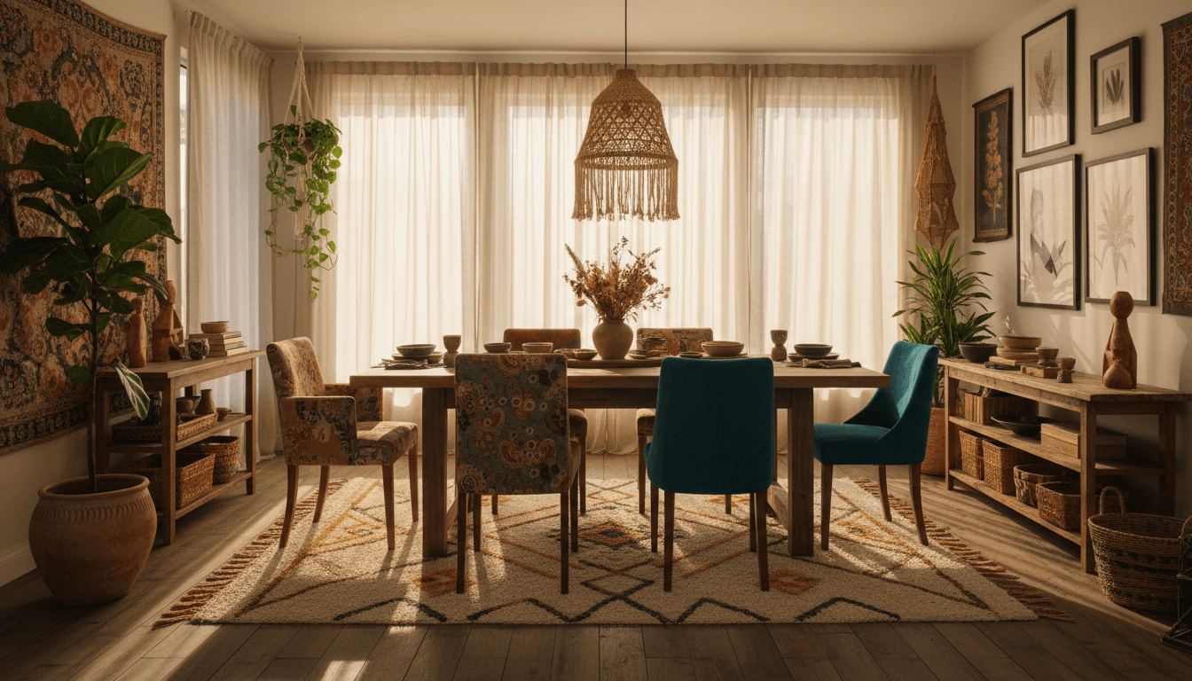 Bohemian Dining Room design