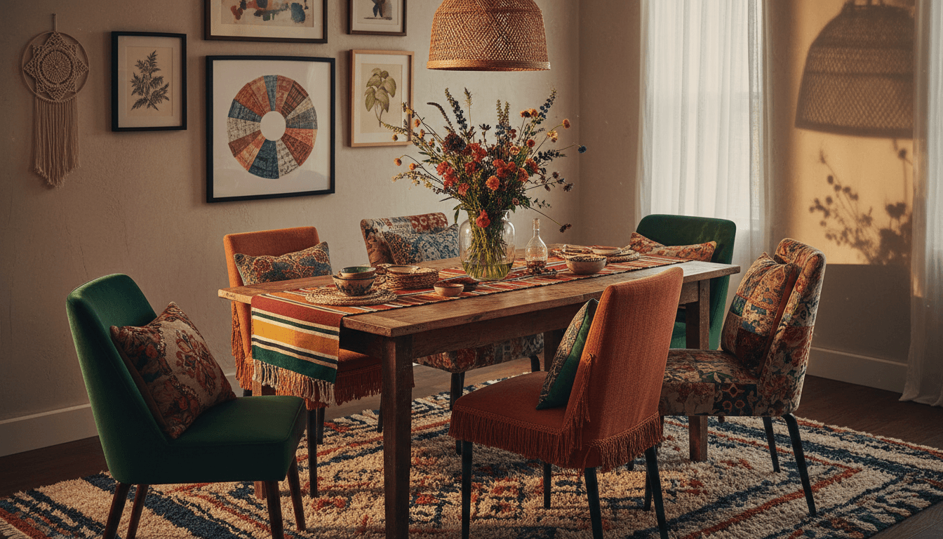 Bohemian Dining Room design