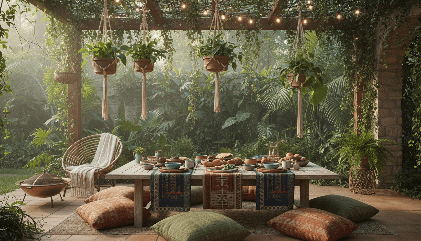 Bohemian Outdoor Space design 1