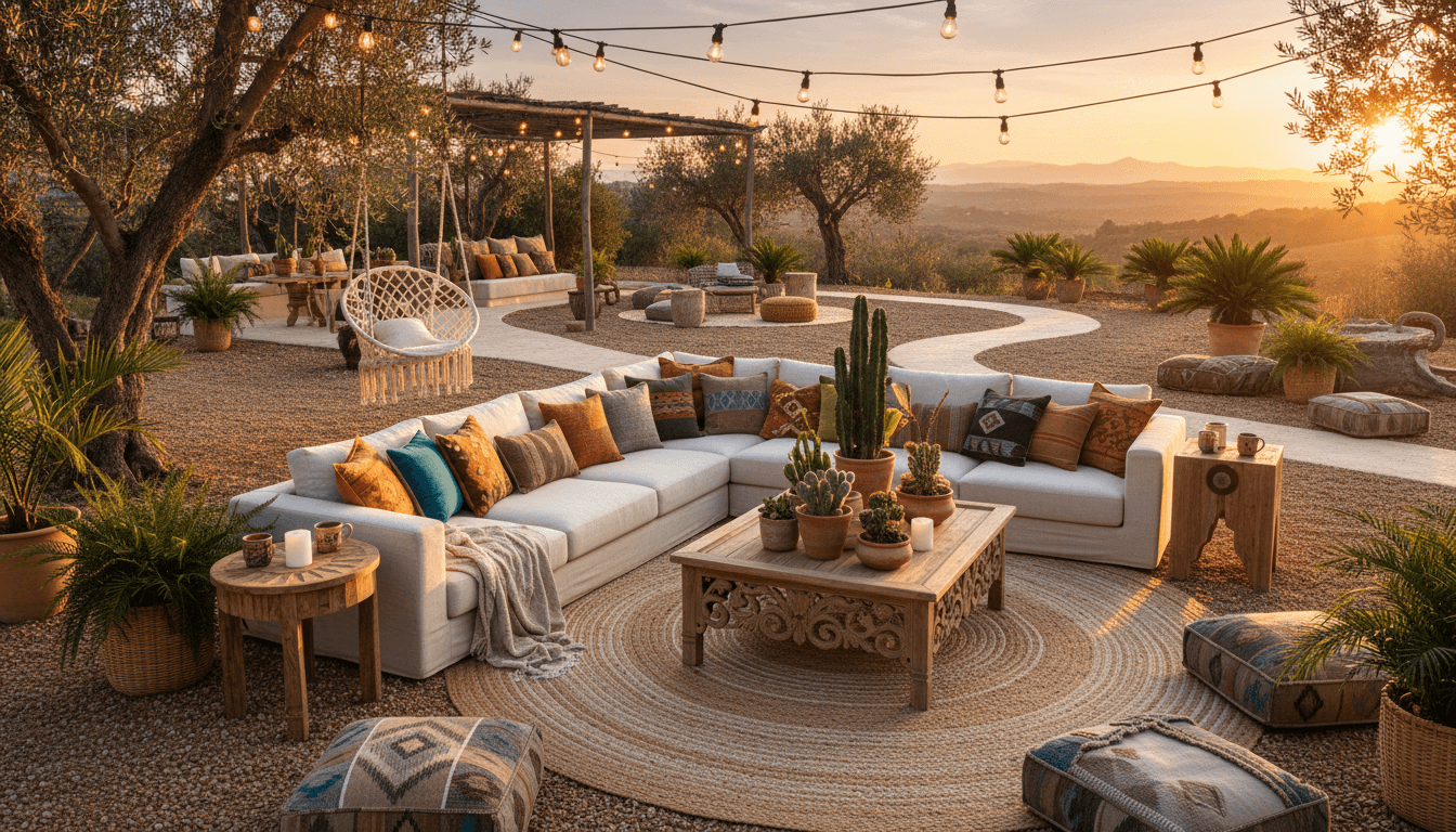 Bohemian Outdoor Space design