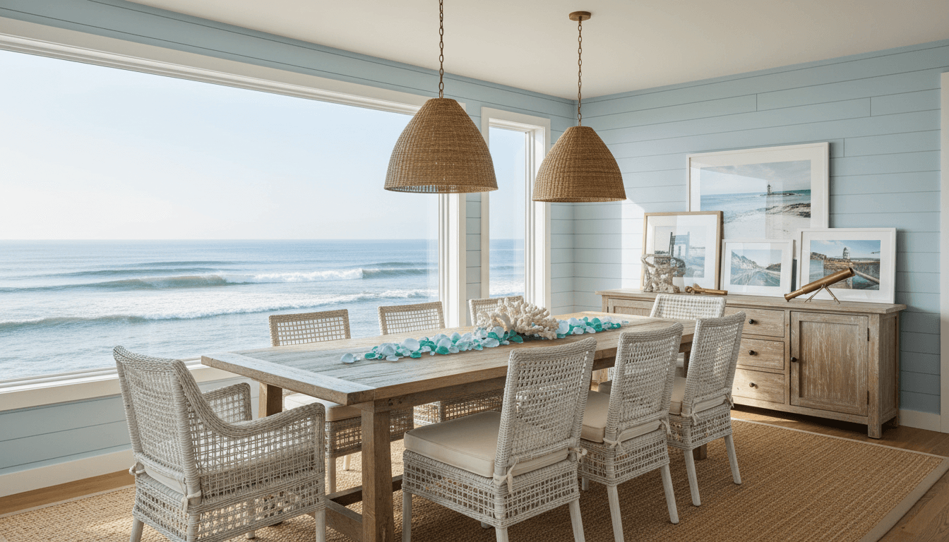 Coastal Dining Room design 1