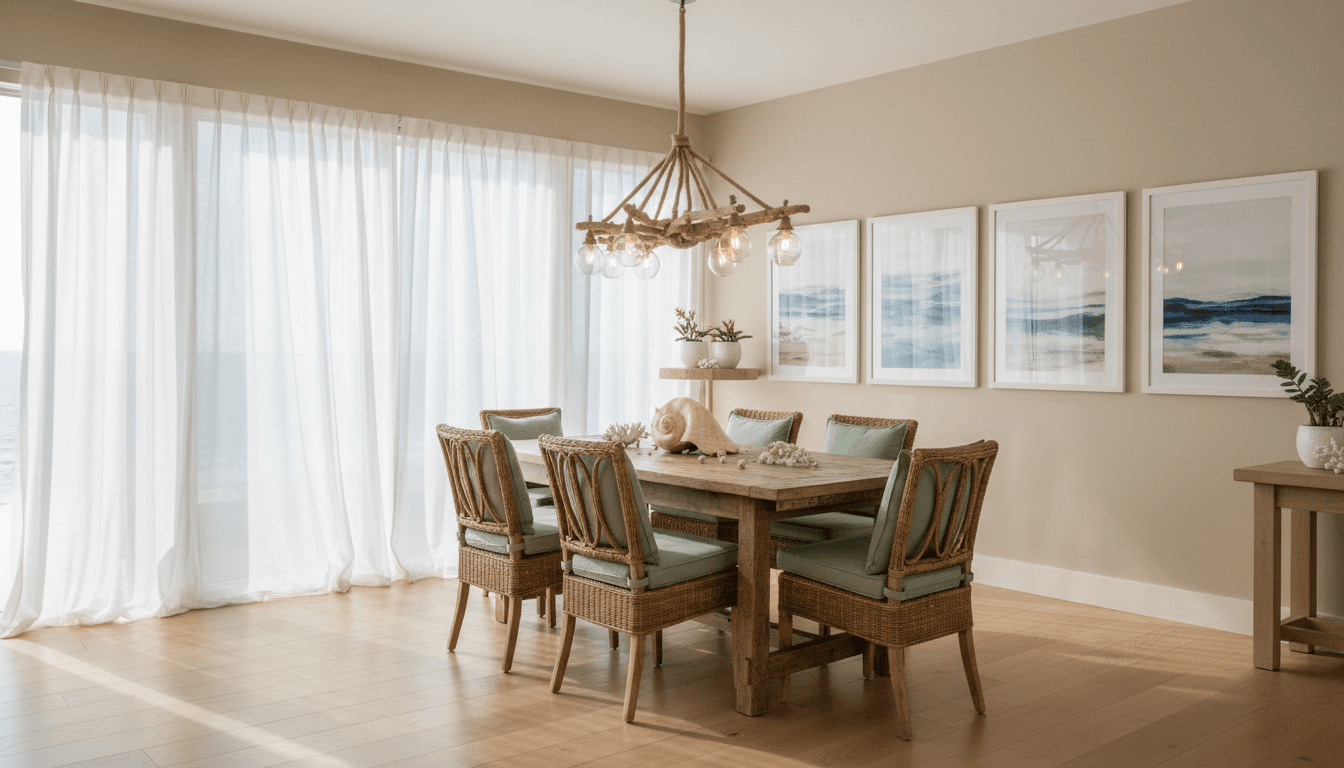 Coastal Dining Room design