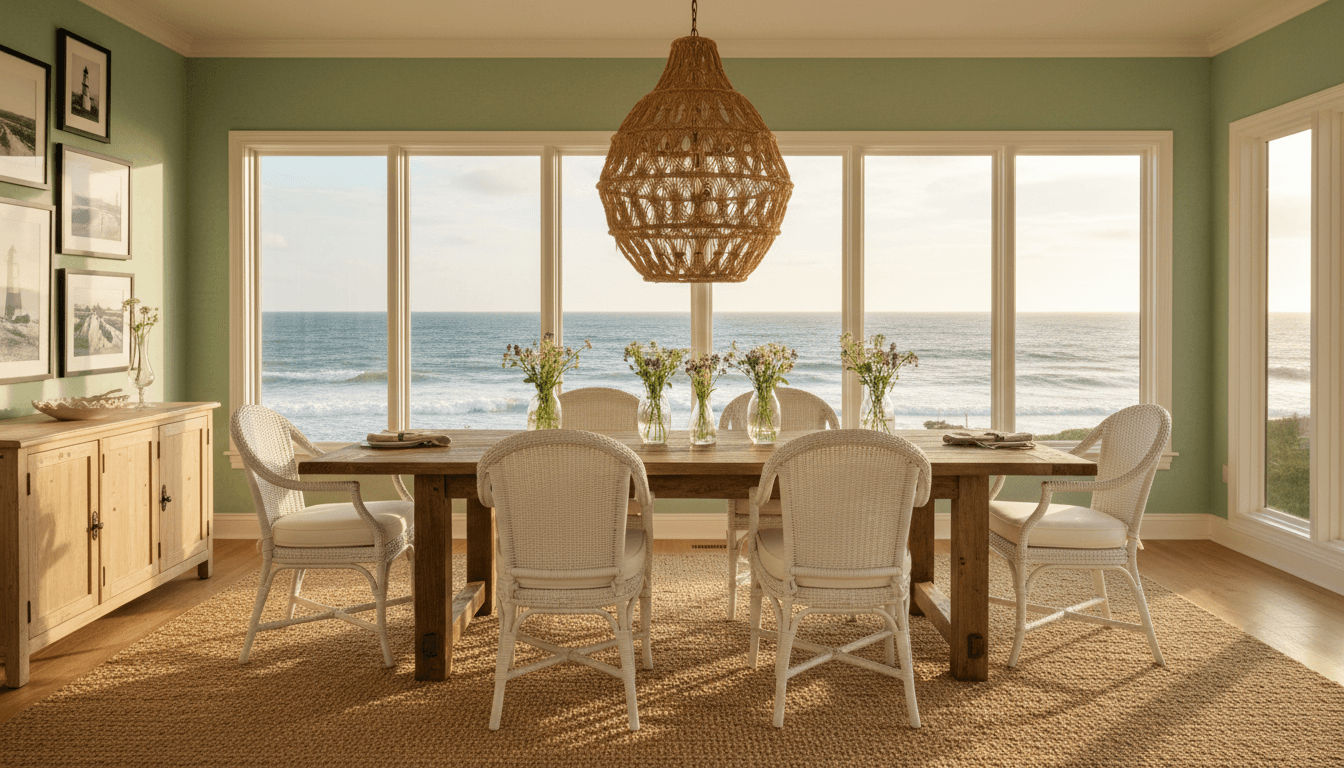 Coastal Dining Room design