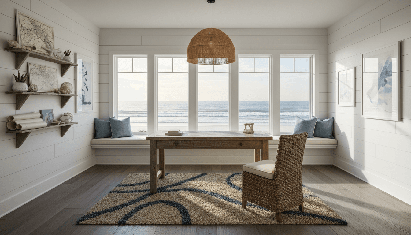Coastal Home Office design 1