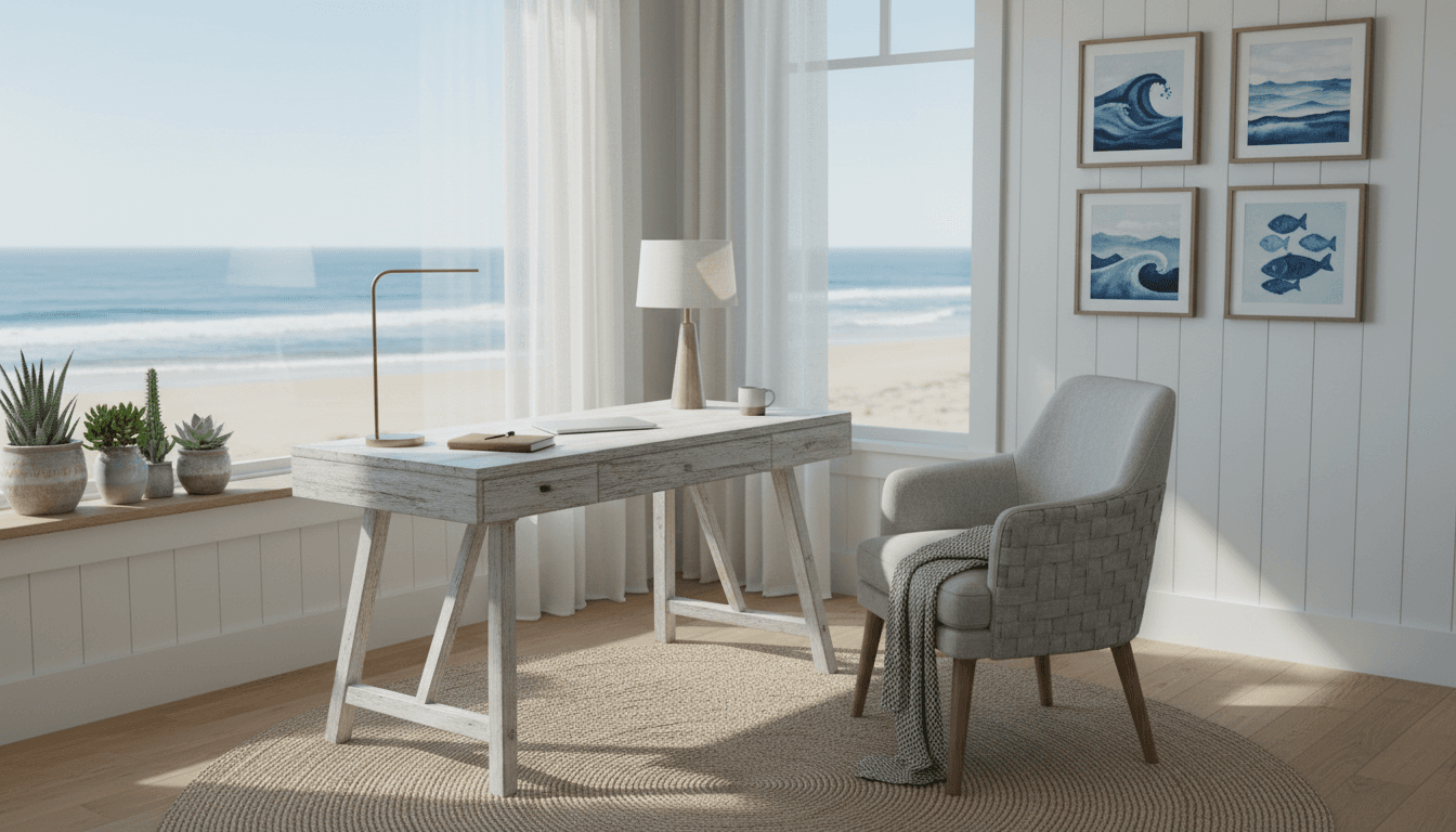 Coastal Home Office design