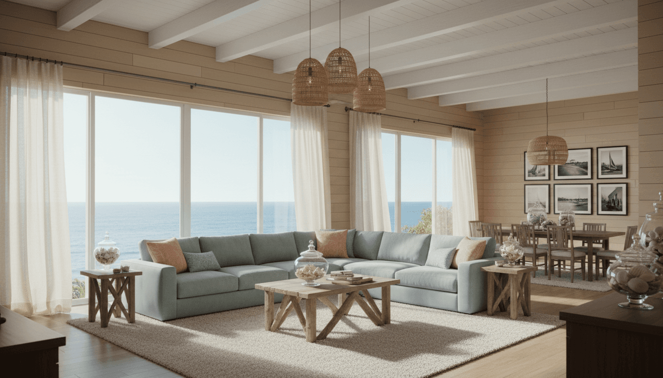 Coastal Living Room design 1