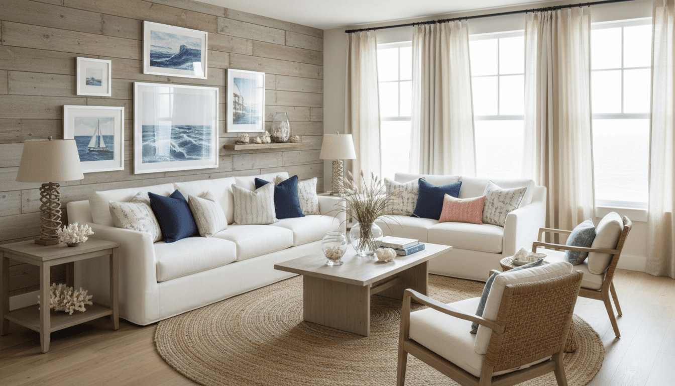 Coastal Living Room design