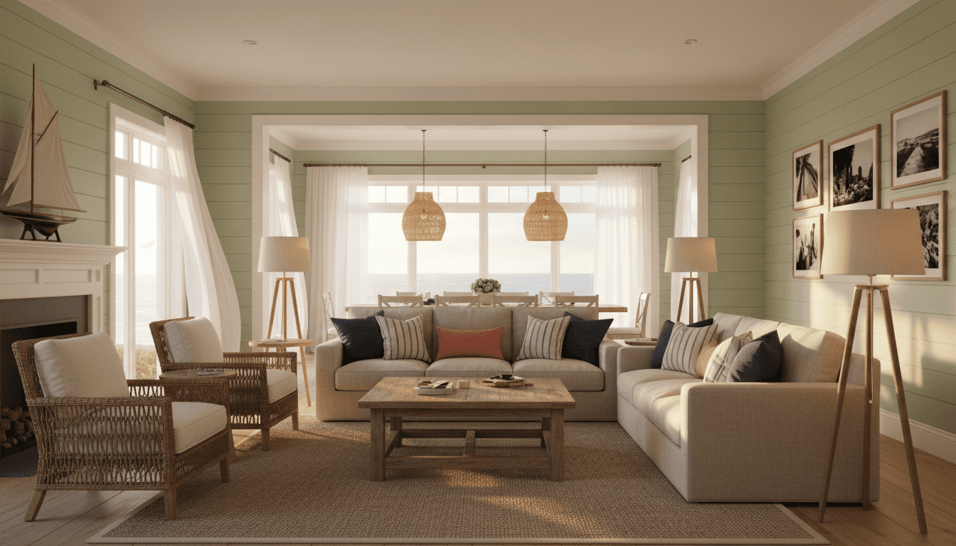 Coastal Living Room design