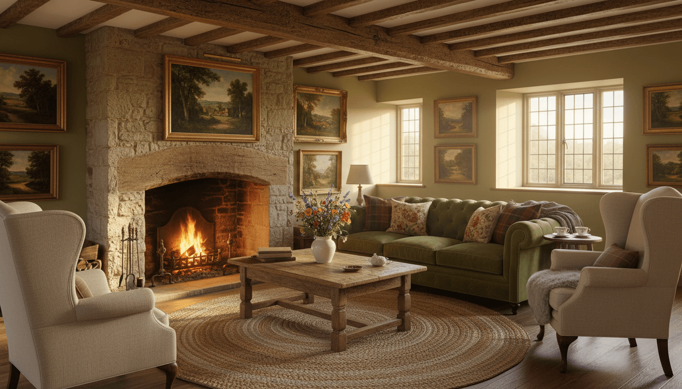 English Country Living Room design 1