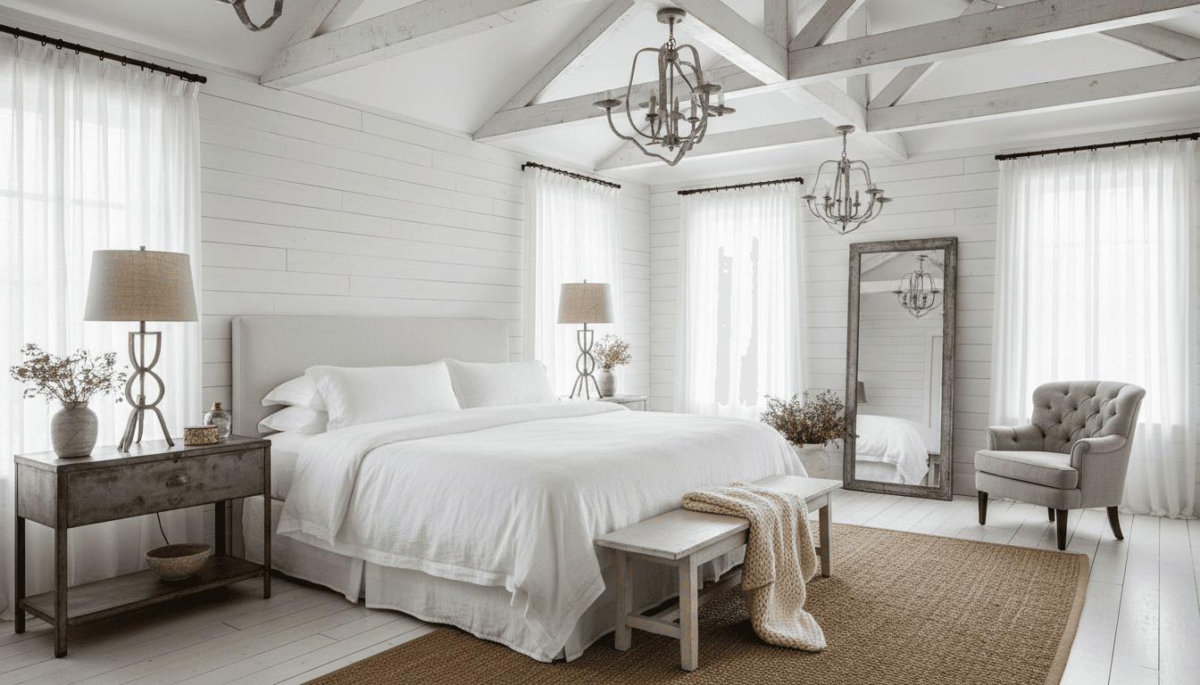 Farmhouse Bedroom design 1