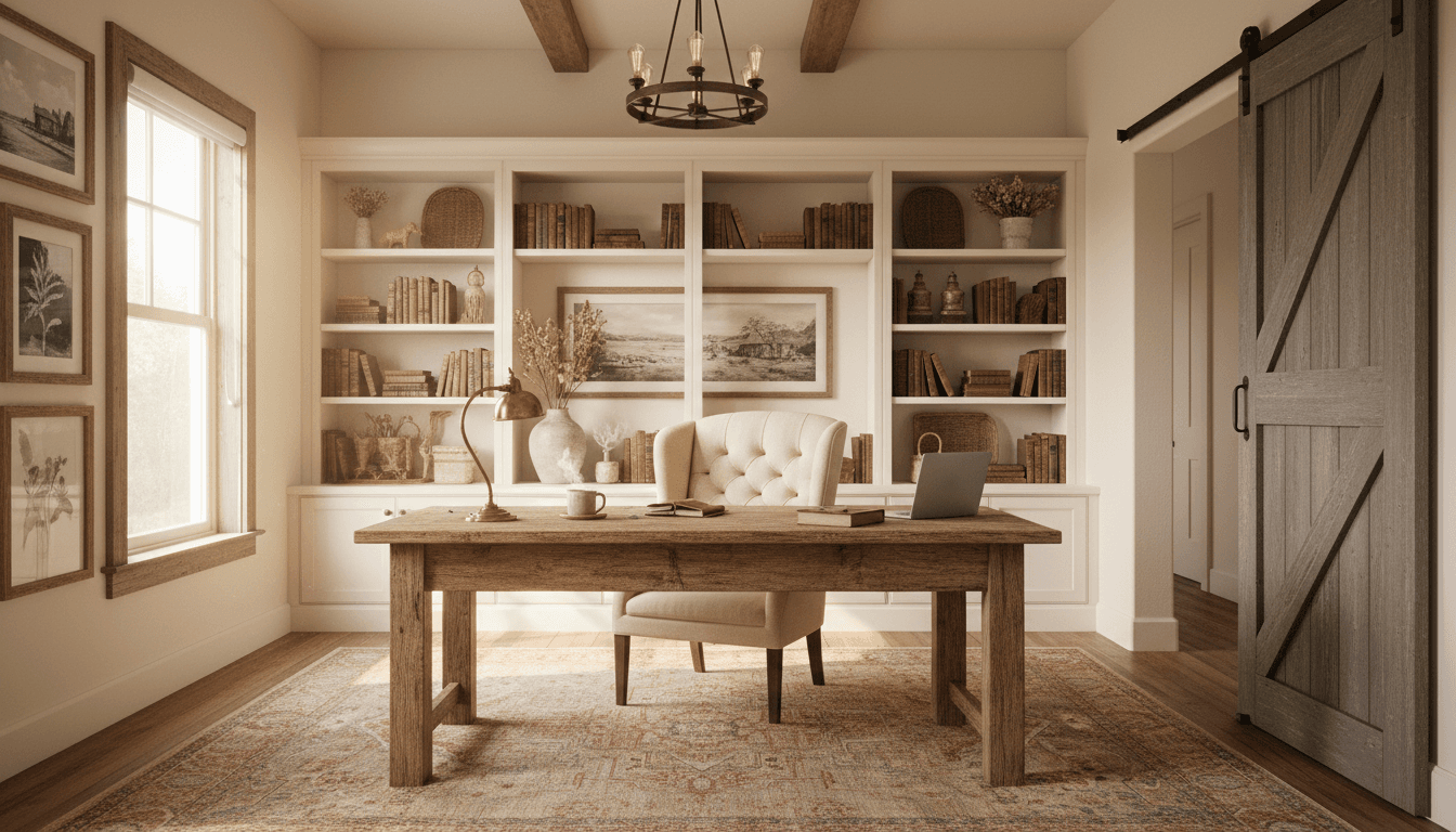 Farmhouse Home Office design 1