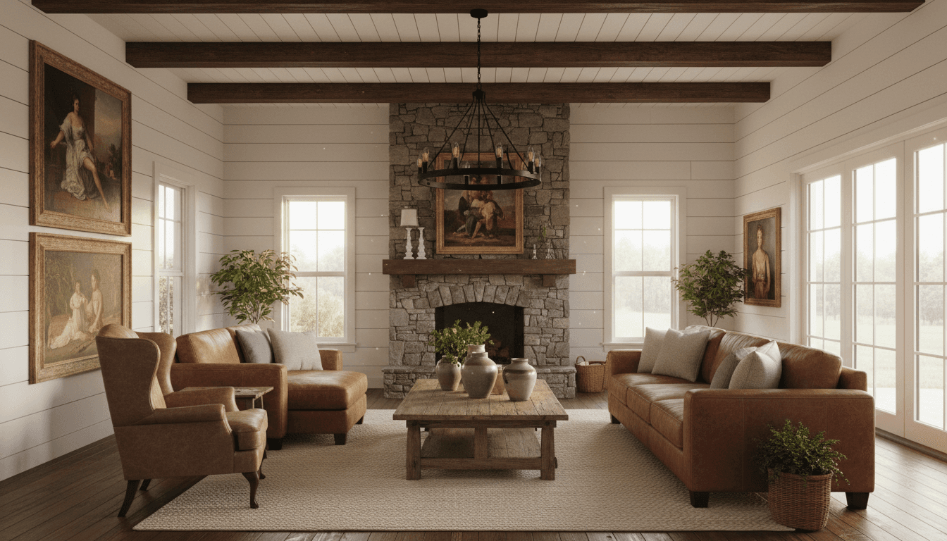 Farmhouse Living Room design 1