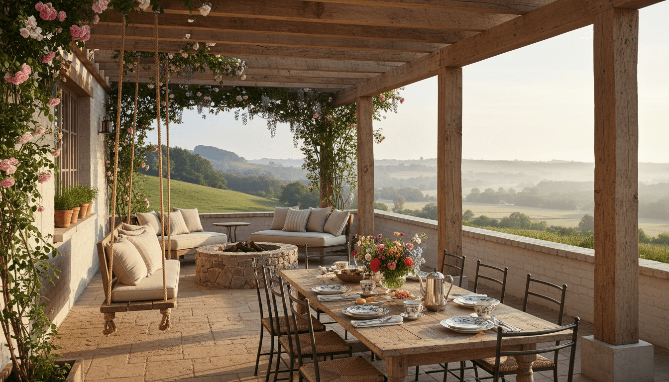 Farmhouse Outdoor Space design 1