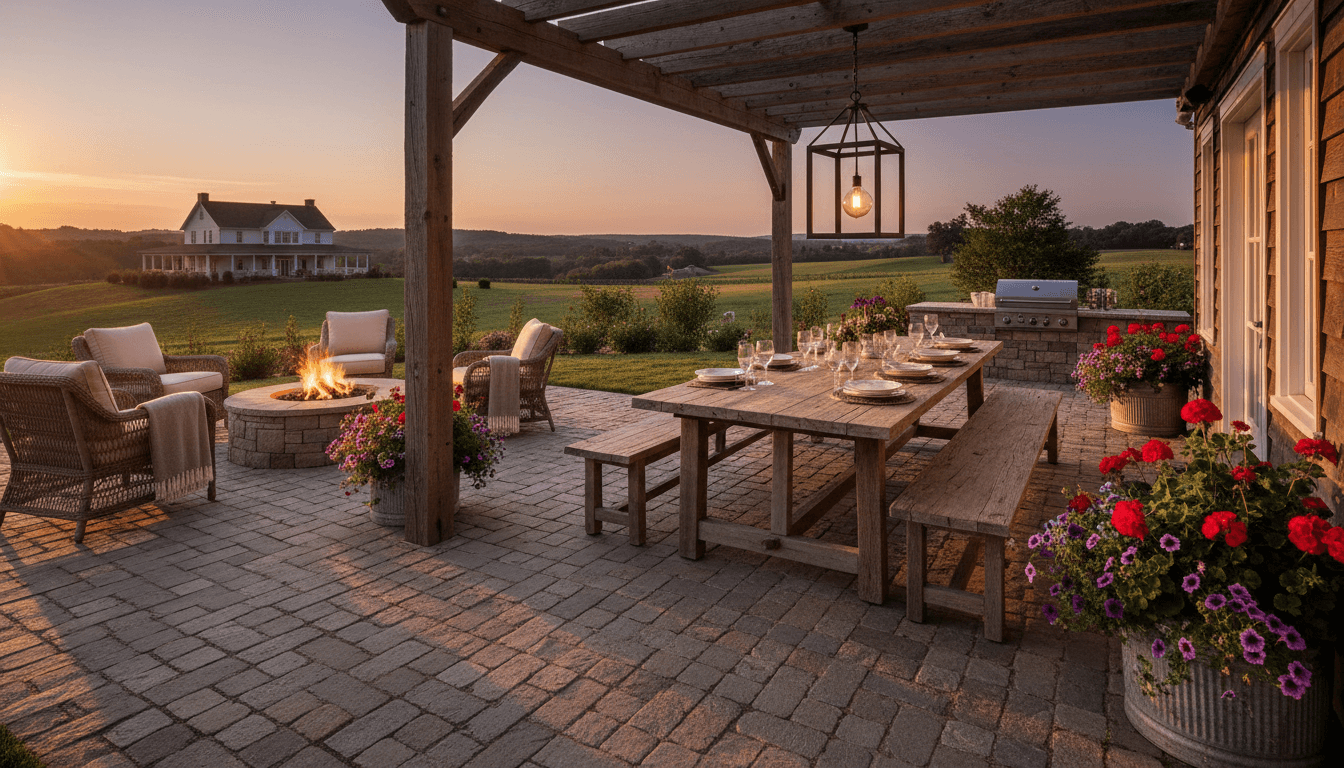 Farmhouse Outdoor Space design 3