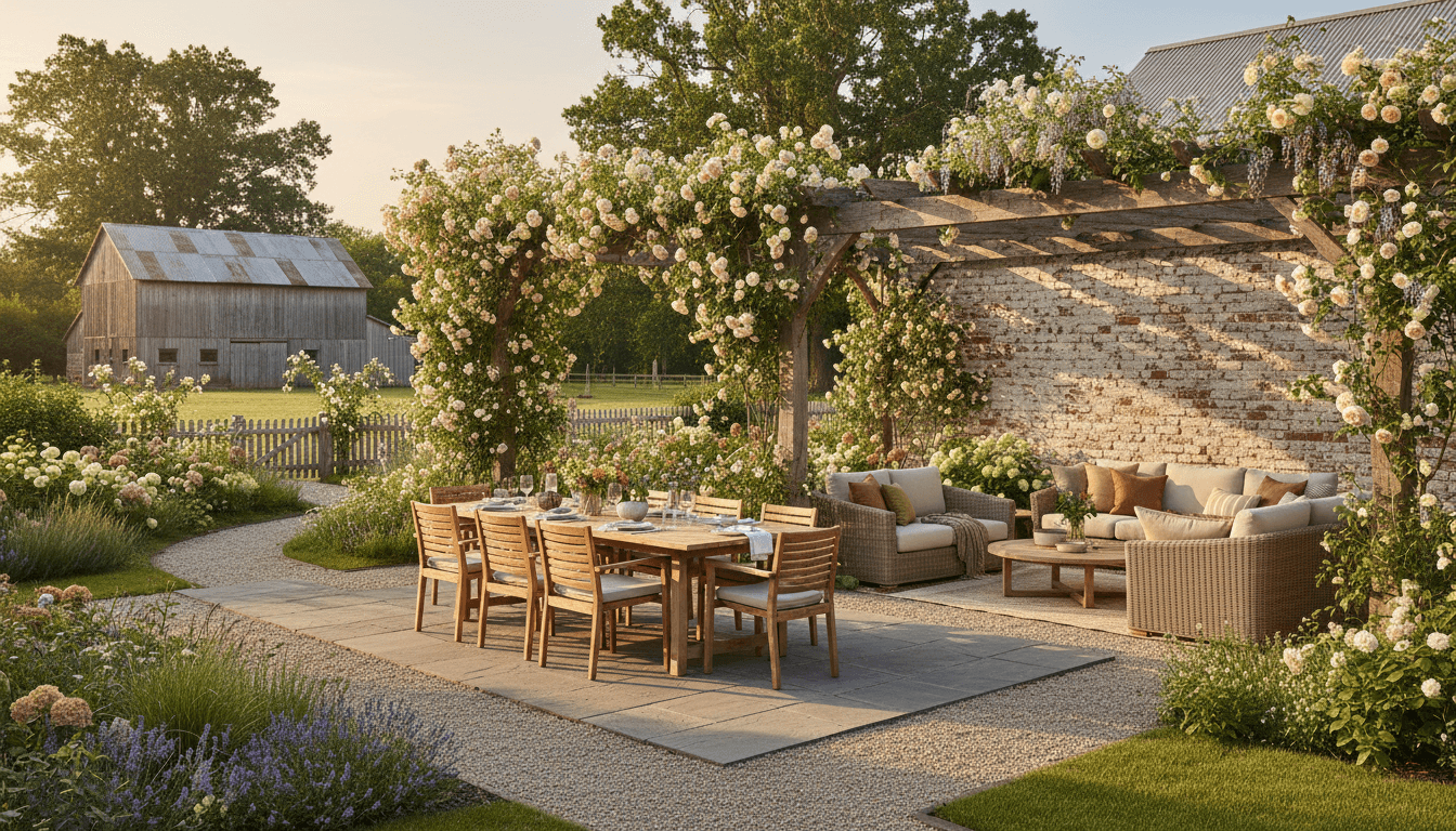 Farmhouse Outdoor Space design