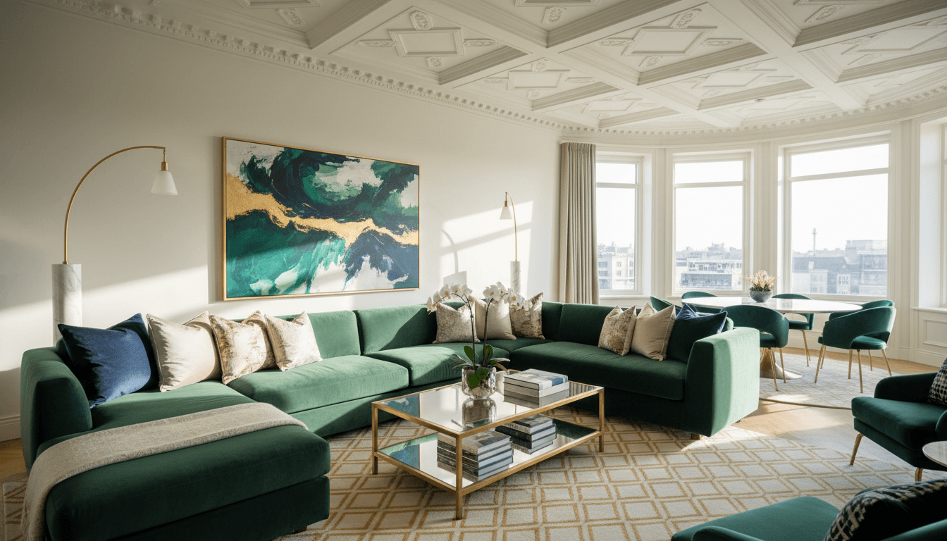 Glam Living Room design 1