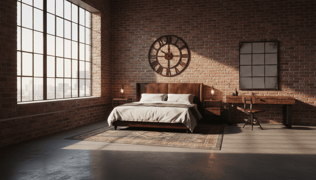 Industrial Bedroom design 1