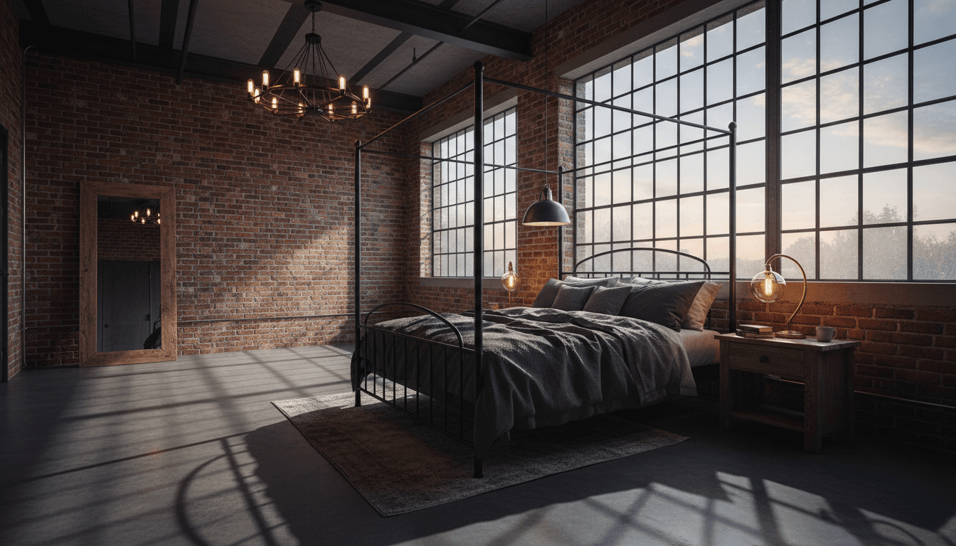 Industrial Bedroom design 3