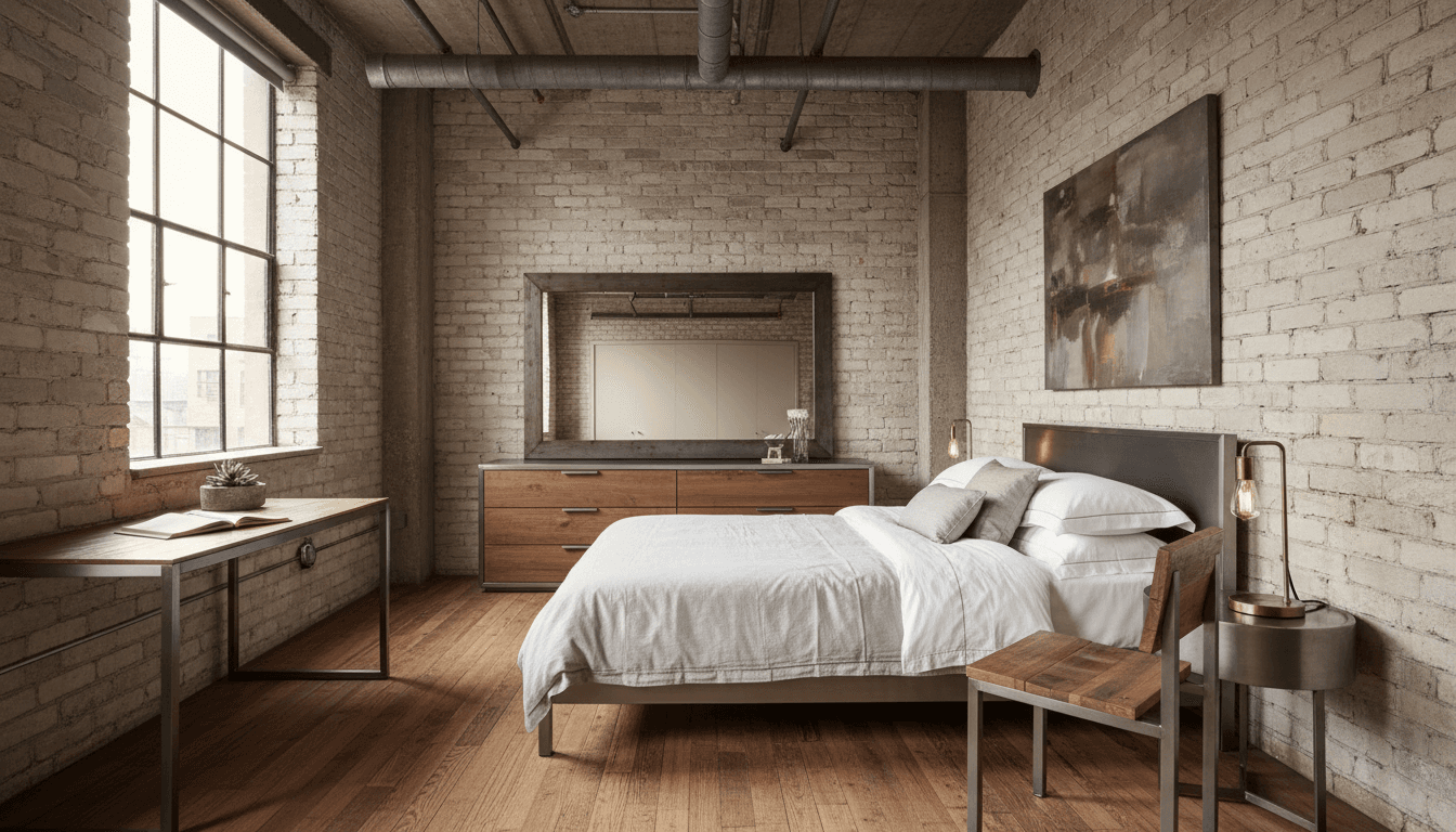 Industrial Bedroom design