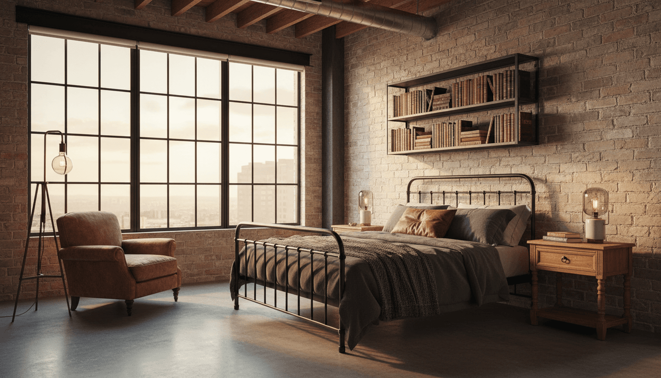 Industrial Bedroom design