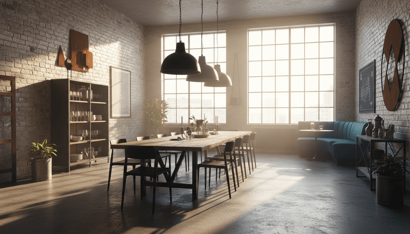 Industrial Dining Room design 1