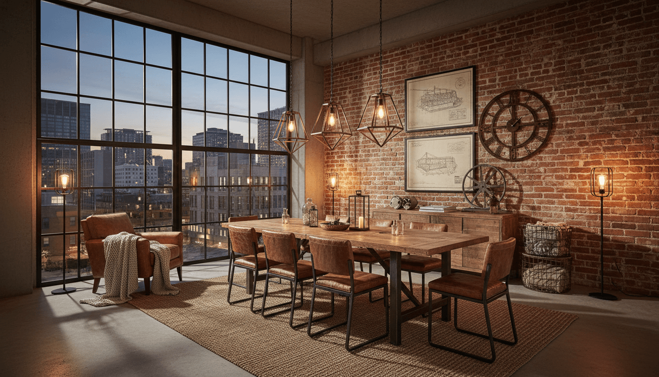 Industrial Dining Room design 3