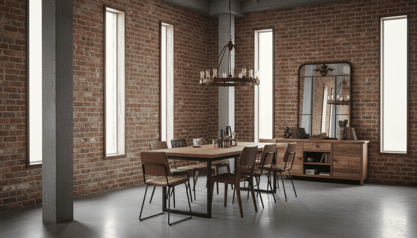 Industrial Dining Room design