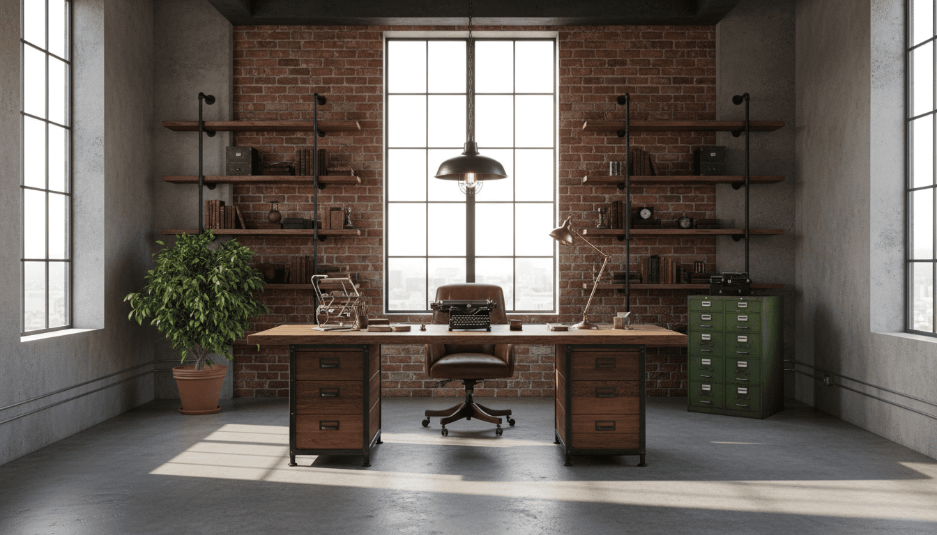 Industrial Home Office design 1