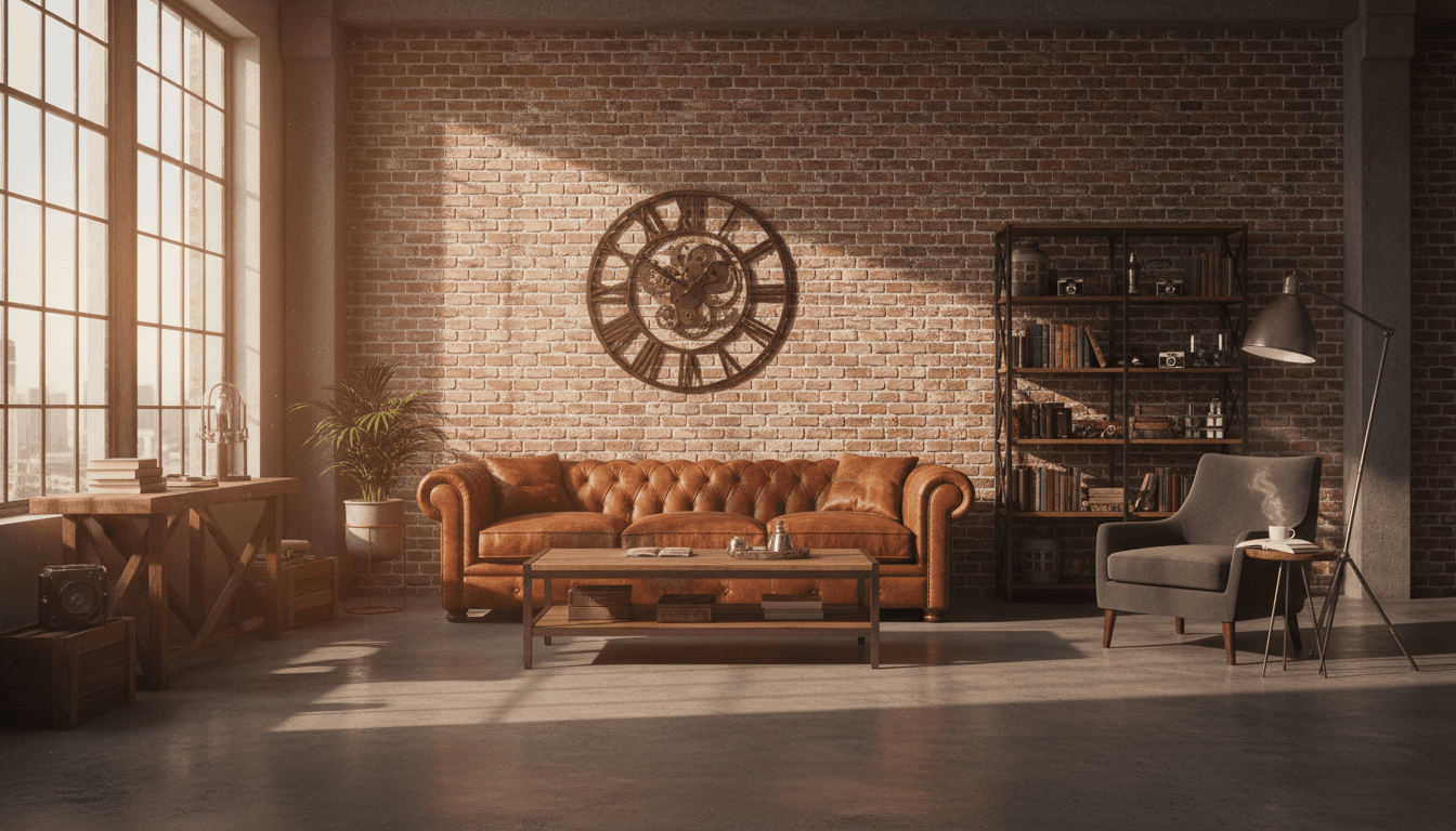 Industrial Living Room design