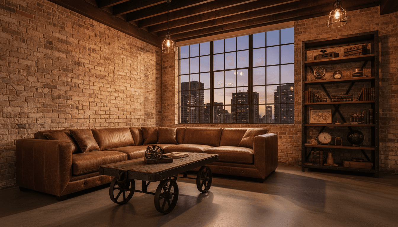 Industrial Living Room design