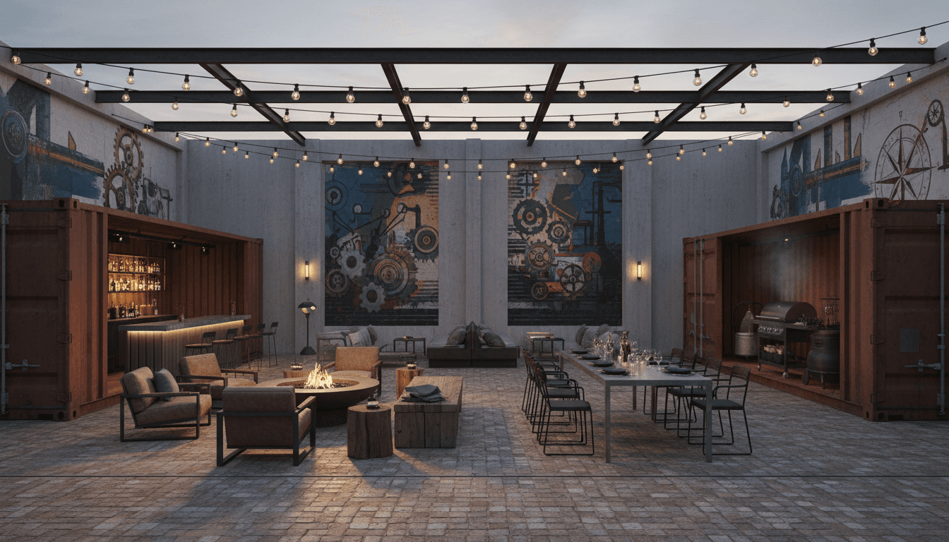 Industrial Outdoor Space design 3