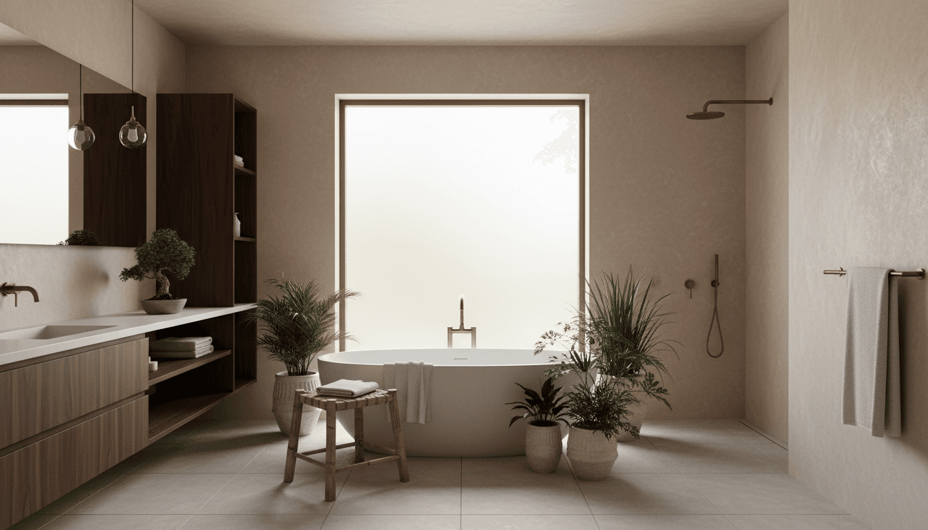 Japandi Bathroom design 1