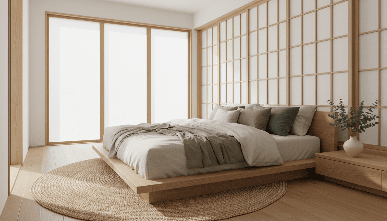 Japandi Bedroom design 1