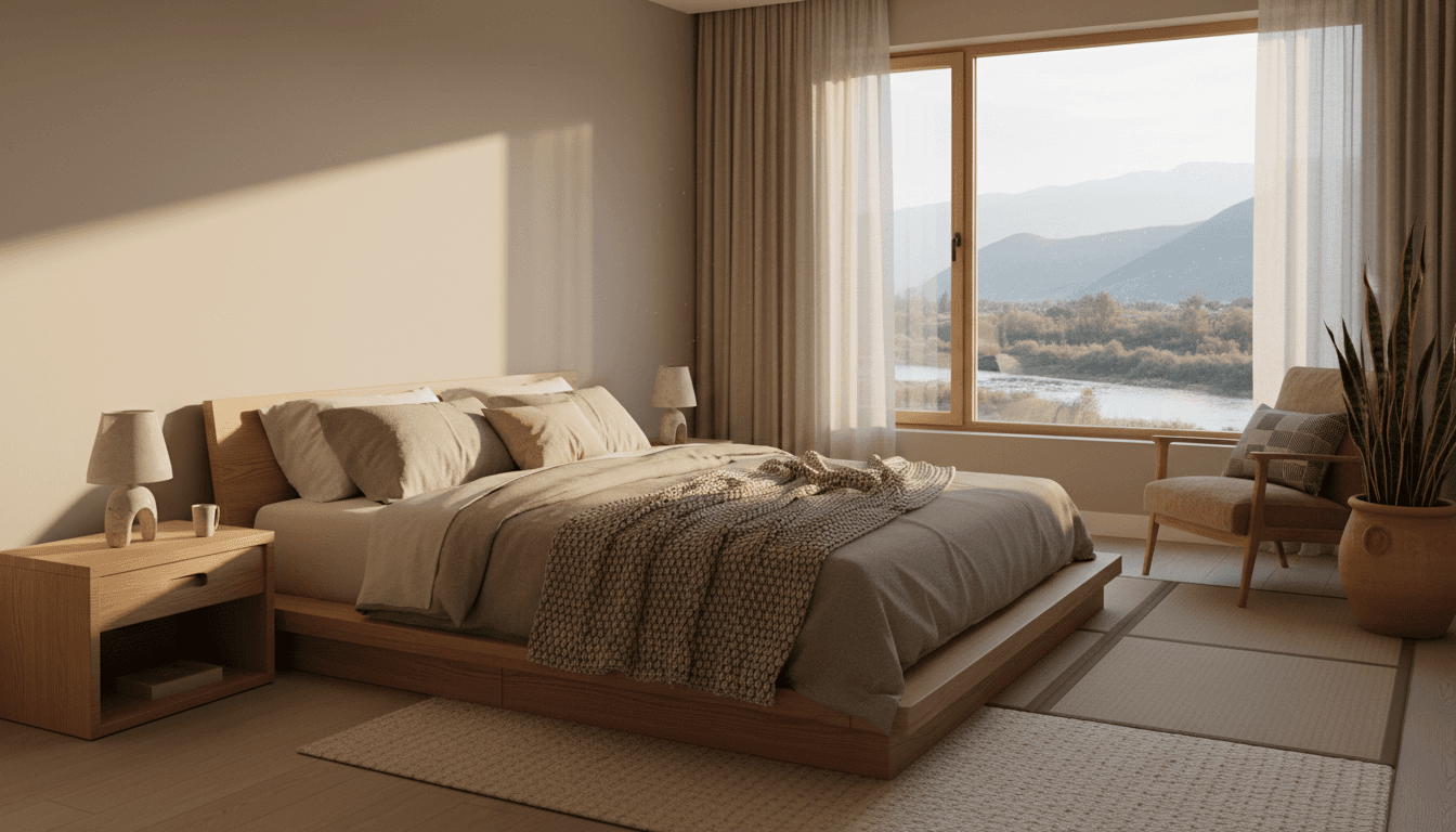 Japandi Bedroom design 2