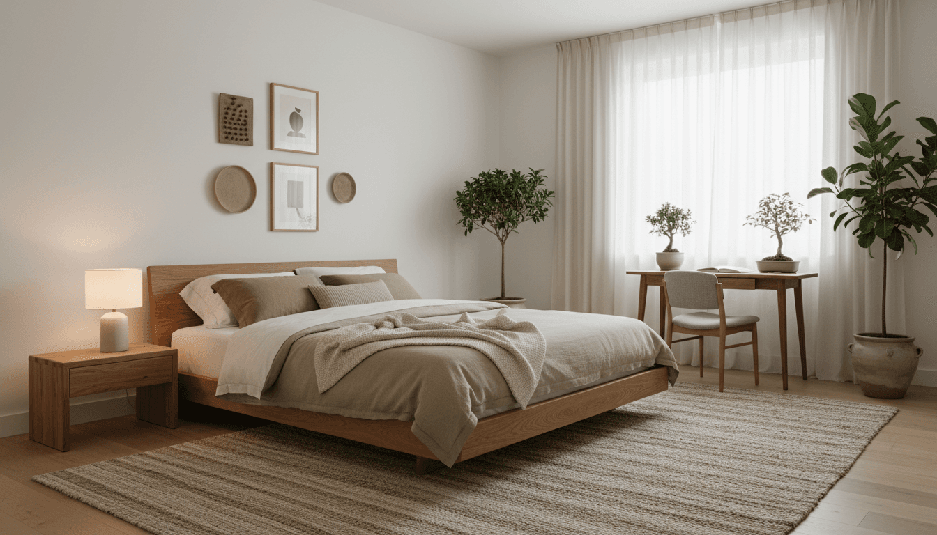 Japandi Bedroom design