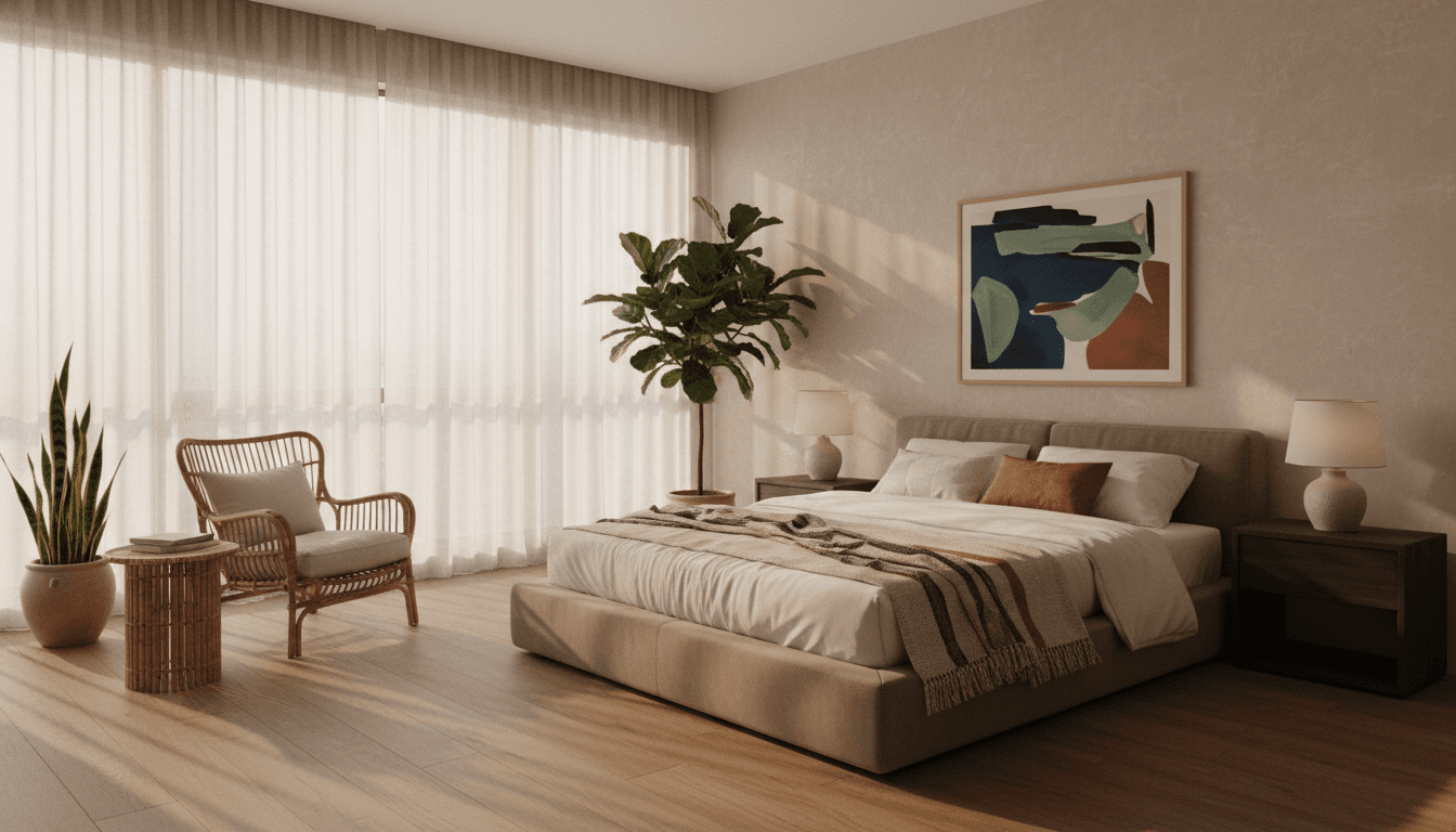 Japandi Bedroom design
