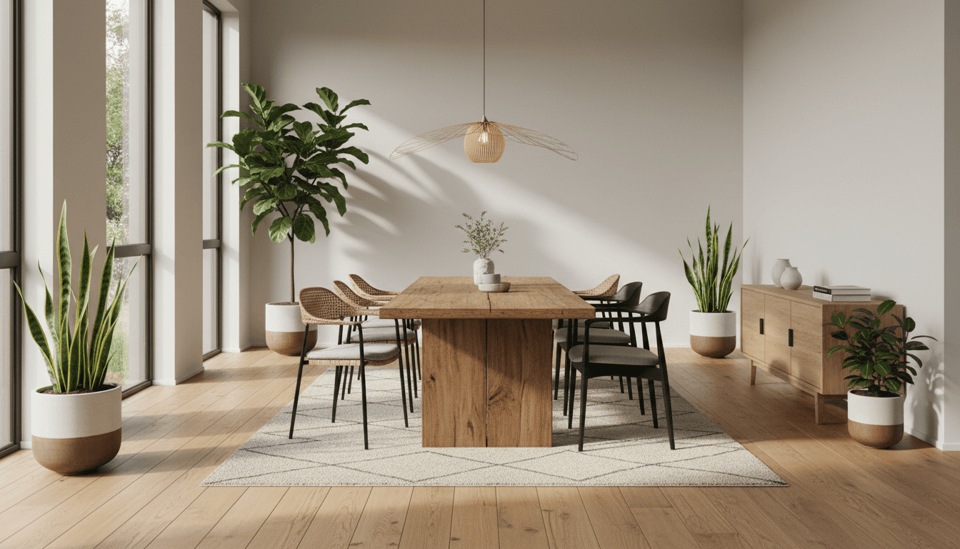 Japandi Dining Room design 1