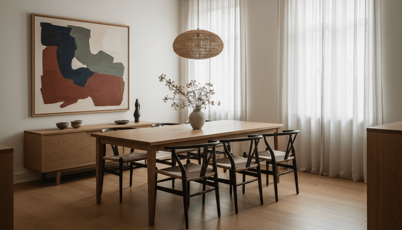 Japandi Dining Room design
