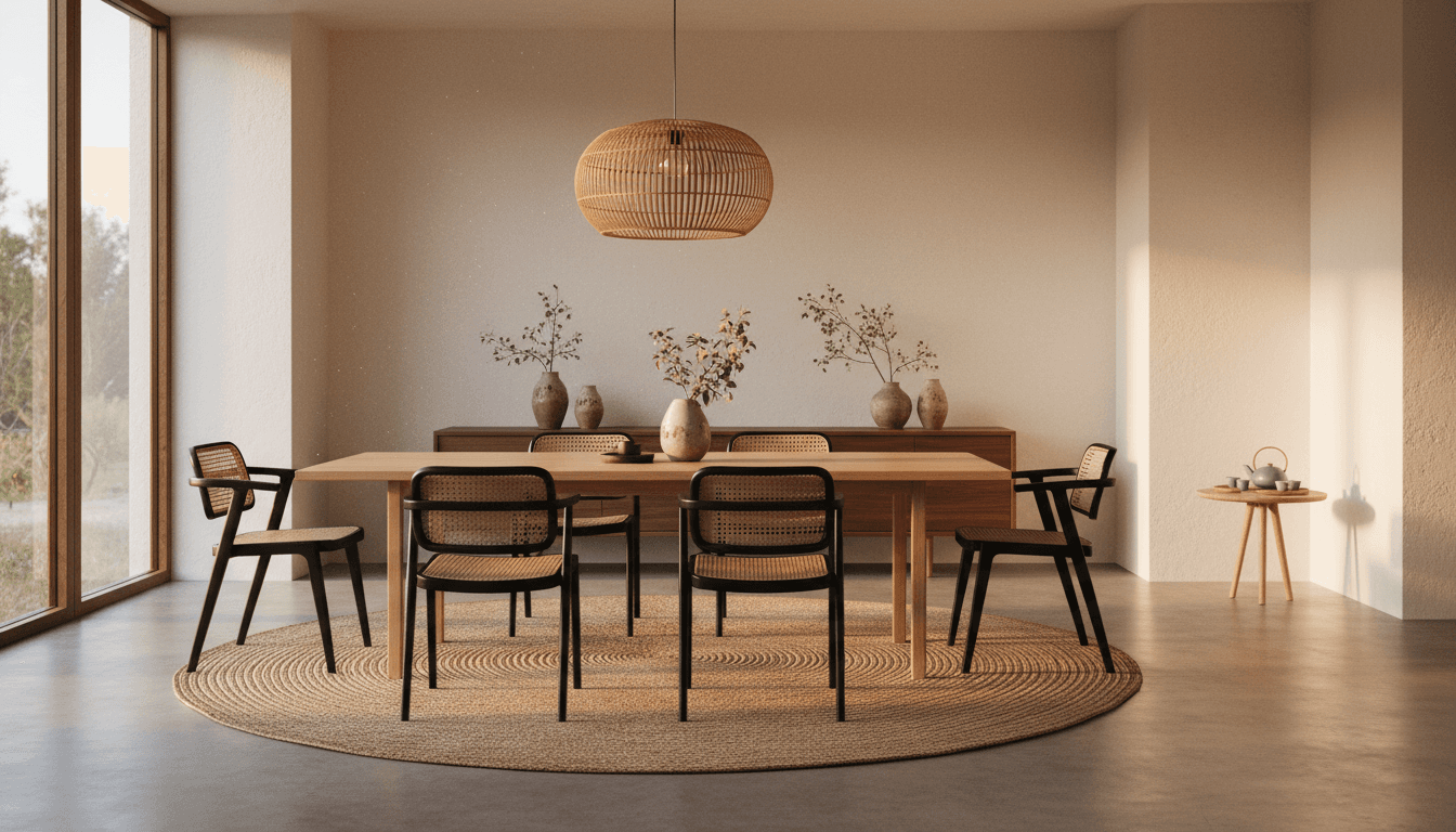 Japandi Dining Room design